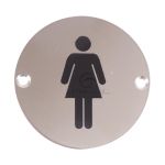 Steel Line - Female Symbol Sign