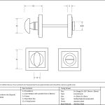 Anvil Round Thumbturn Set (Square)