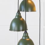 Hammered Nickel Brindley Cluster Pendant in Heath