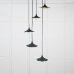 Smooth Brass Flora Cluster Pendant in Dingle