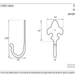 Anvil Fleur-De-Lys Coat Hook