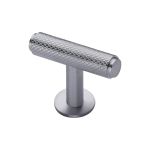 Heritage Brass - Knurled T-Bar Cabinet Knob with Rose