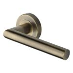 Heritage Brass - Athena Door Handle on Round Rose