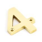 From The Anvil Polished Brass Numeral