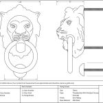 Anvil Lion Head Door Knocker
