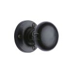M.Marcus - Alveley Door Knob on Rose Black Iron
