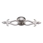 Heritage Brass - Oval Cabinet Knob with Backplate