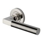 Heritage Brass - Spectral Door Handle on Round Rose