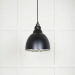 Smooth Nickel Brindley Pendant in Elan Black