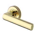 Heritage Brass - Poseidon Door Handle on Round Rose