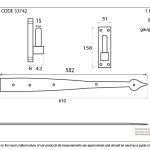 From the Anvil Hook & Band Hinge - Cranked (pair)