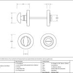 Anvil Round Thumbturn Set (Plain)