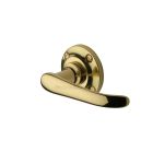 Heritage Brass - Windsor Door Handle on Round Rose