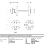 Anvil Round Thumbturn Set (Art Deco)