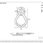 From The Anvil Pear Shaped Door Knocker