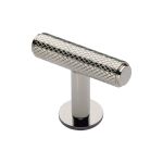 Heritage Brass - Knurled T-Bar Cabinet Knob with Rose