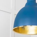 Hammered Brass Brindley Cluster Pendant in Upstream