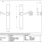 Monkeytail Slimline Lever Espag. Latch Set