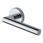 Heritage Brass - Athena Door Handle on Round Rose