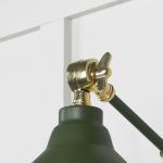 Smooth Brass Brindley Wall Light in Heath