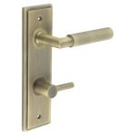 Burlington Piccadilly Knurled Door Handles On Back Plate with Turn & Release