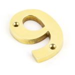 From The Anvil Polished Brass Numeral