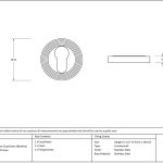 Anvil Round Escutcheon (Beehive)