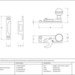 From The Anvil Prestbury Sash Hook Fastener