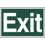 Exit' Sign - PVC - 300 x 200mm