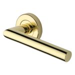 Heritage Brass - Athena Door Handle on Round Rose