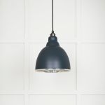 Smooth Nickel Brindley Pendant in Soot