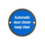 Stainless Steel Automatic Door Closer Keep Clear
