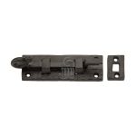 Tudor - Door Bolt Necked Black Iron