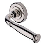 Heritage Brass - Lincoln Door Handle on Round Rose