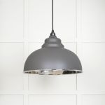Smooth Nickel Harborne Pendant in Bluff