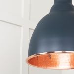 Hammered Copper Brindley Cluster Pendant in Soot