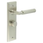 Burlington Piccadilly Knurled Door Handles On Back Plate with Turn & Release