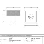 Anvil Brompton Mortice/Rim Knob Set (Square)