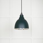 Hammered Nickel Brindley Pendant in Dingle