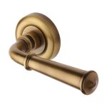 Heritage Brass - Colonial Door Handle on Round Rose