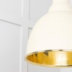 Smooth Brass Brindley Cluster Pendant in Teasel