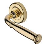 Heritage Brass - Lincoln Door Handle on Round Rose
