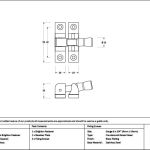 Mushroom Brighton Fastener - Narrow (Square)