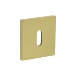 Frelan Hardware CR-T10 CRES Standard Keyway Square Rose Escutcheon