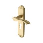 Heritage Brass - Algarve Door Handle on Plate