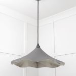 Smooth Nickel Flora Pendant in Bluff