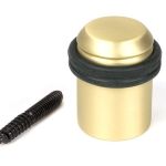 Satin Brass Floor Mounted Door Stop