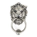 Anvil Lion Head Door Knocker