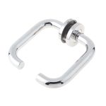 Stainless Steel Venus 19mm Door Handles On Rose