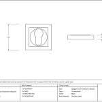 Anvil Round Escutcheon (Square)